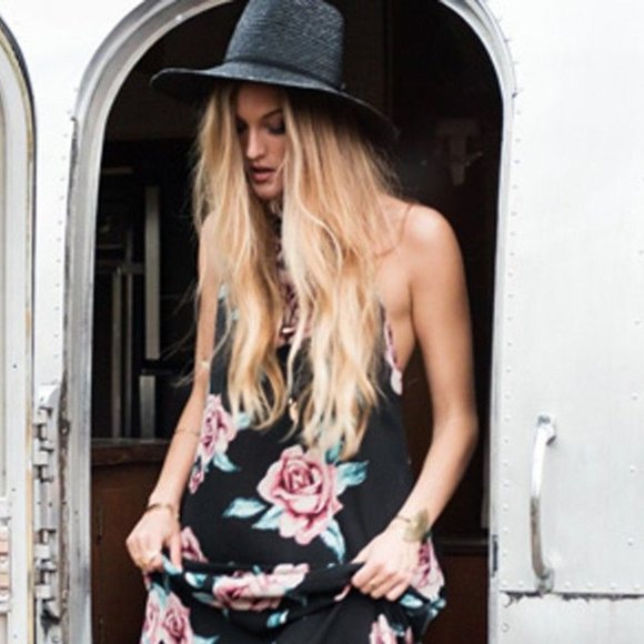 Show Me Your Mumu XS NWT Flower Hour Maxi Dress Flirtini Floral Bohemian - Picture 8 of 10